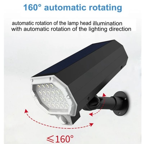 Solar Power Rotation Infrared Sensor Wall Light