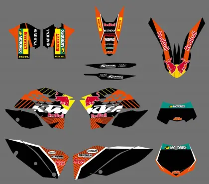 KTM Graphics Stickers For Motorcycle