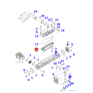 SAA6D140E Cooler Core 6217-61-6120