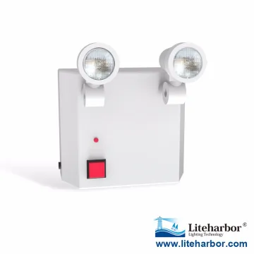 thermoplastic housing with 120/277 VAC Emergency light batteries supplied