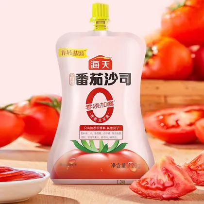 HADAY Premium Tomato Sauce - 120g, Halal, No Additives, Non-GMO, Natural Tomato Ketchup Seasoning