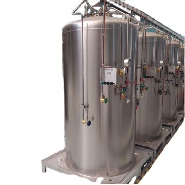 1000-7500liter Micro bulk cryogenic liquid tank
