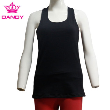 Female backless training tank top