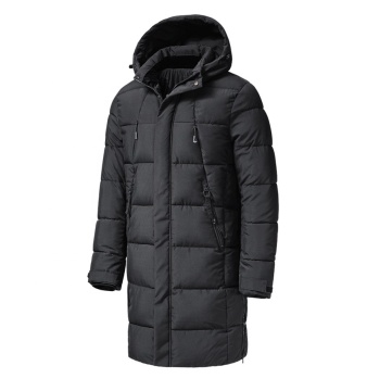 Blotta calda invernale di colore solido oversize personalizzato con cappuccio per uomo