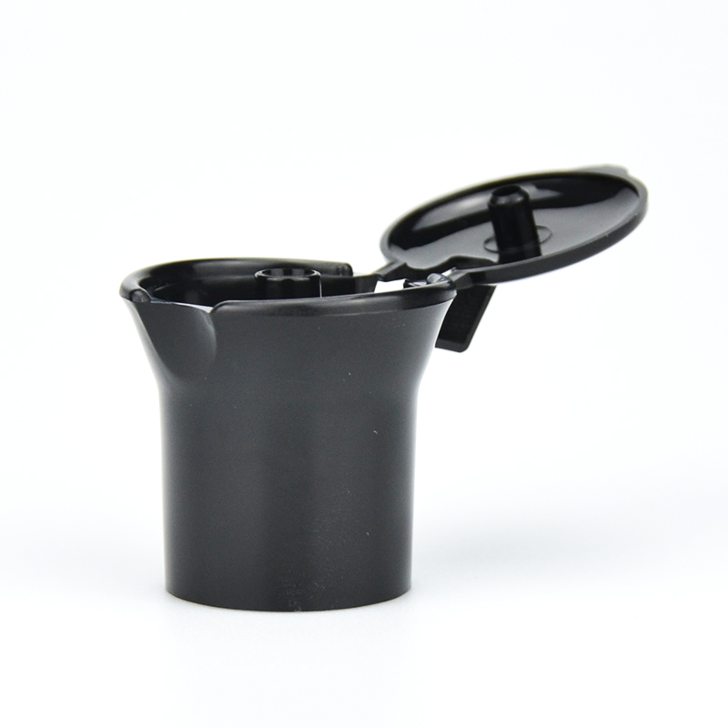 24/410 24/415 Negro de plástico negro Flip Top Top Tap Cosmetic Eco-Friendly