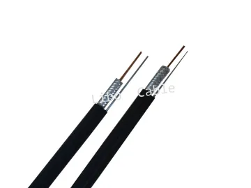 Uv Stablized Jacket Rg Type Catv Coaxial Cable, High Quality Rg11 Coaxial Cable With Messenger