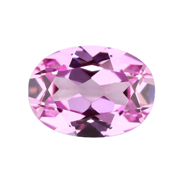 Customizable Synthetic Oval Pink Blue Treasure