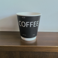 Copos de papel de 10 onças com isolamento térmico para embalagens de café