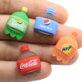 Wholesale Colorful Flatback Drink Bottle Resin Decoration Keyring Diy Art Deco Jewelry Making Parts