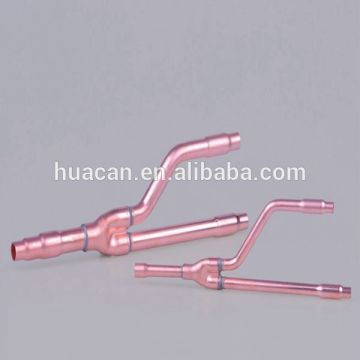 Air conditioning use red copper manifold fittings