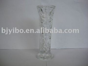 Emboss glass vase