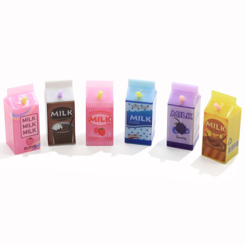 15*37mm Resin Miniature Dollhouse Food Milk Carton Bottle Drink Cup Pretend Foods for Children Doll House Kitchen Accessories