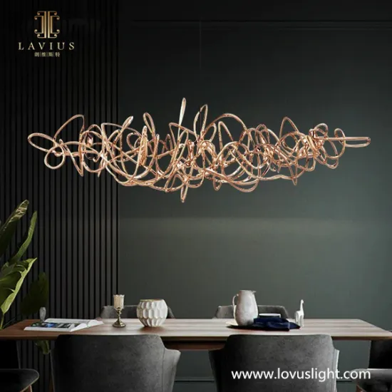 Custom villa creative chandelier living room custom metal light luxury atmosphere chandelier