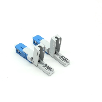 Fast FTTH Drop Cable SC UPC Optical Fiber Single Mode Quick Connector
