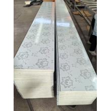 Interior Wall Series - Carved Metal Panels Elegant Silver Floral Pattern Metal Carved Panel Interior Wall Panel Supplier