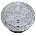 Round ductile cast iron rain manhole cover D400