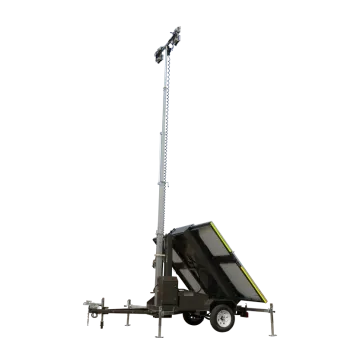 solar led light tower for construction