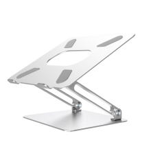 Suporte ajustável dobrável de alumínio para laptop com suporte para tablet