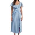 Women GGT Ruffle-Trim Maxi Dress