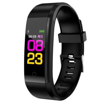 ID115 Plus Smart Bracelet: Fitness Monitor for Heart Rate, Blood Pressure, Pedometer, and Health Tracking on iOS and Android