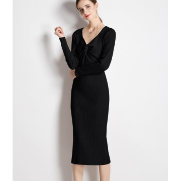 Robe de pull avant Twist Front Neck