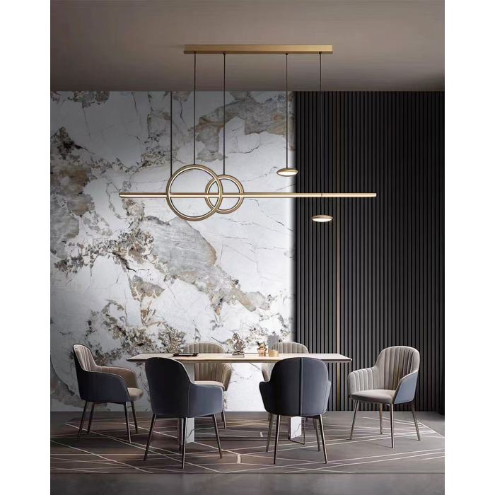 UV được chữa khỏi bằng đá cẩm thạch chống cháy chống thấm nước 3h độ cứng hoàn thiện Eco an toàn PVC Bảng điều khiển tùy chỉnh Thiết kế tường Backsplash