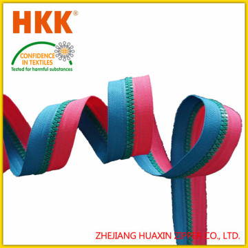 Lowest prices 2014 high quality long chain nylon water resistant zipper factory