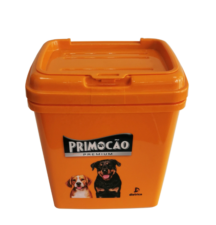 Plastic Pet Food Container with Flip Lid