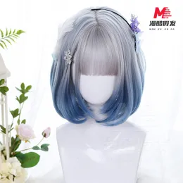 Lolita Air Bangs Bob Ombre Wig