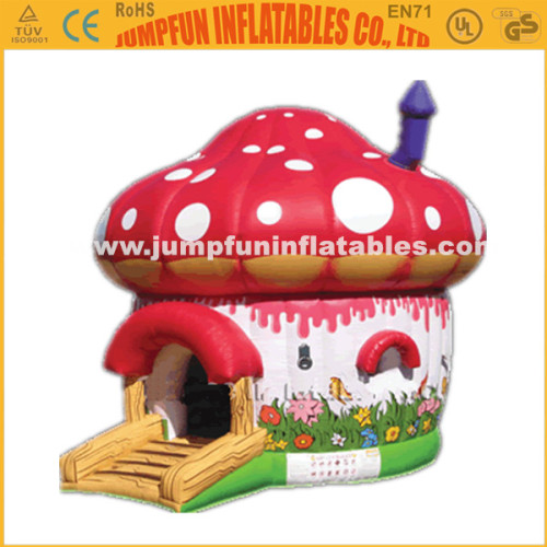 Beautiful inflatable mushroom bouncer/Funny bounce house for chlid/Jump castle inflatables rent