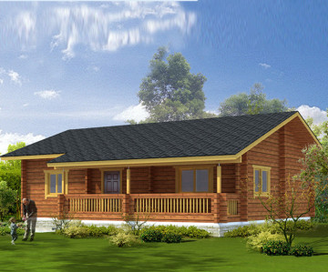Rumah kayu pasang siap 3 bilik tidur