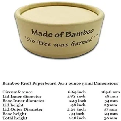 Customized ECO Friendly Bamboo Deodorant Container