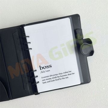 Transparent Frosted Plastic PP Dashboard Insert Divider for Planner Agenda Binder
