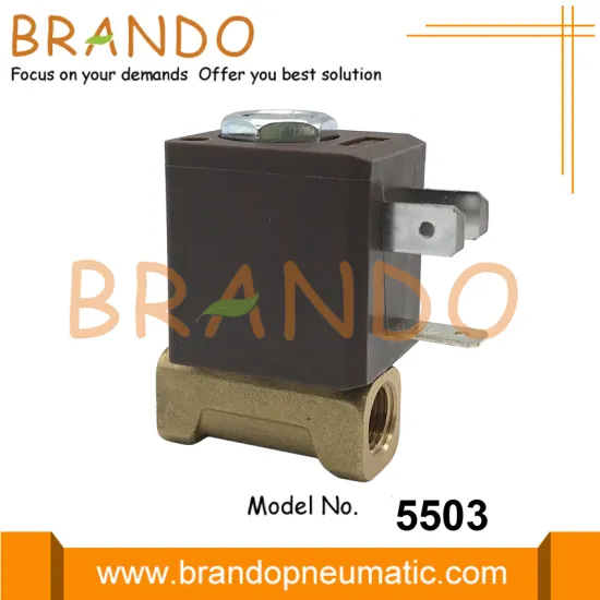 5503 CEME Type Brass Solenoid Valve 1/8'' NPT