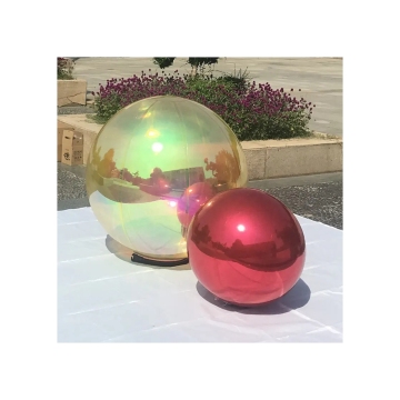 Large PVC Inflatable Mirror Ball - Custom Silver Decorative Sphere for Parties