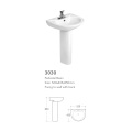 ceramic handle basin hairdressing single hole