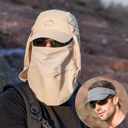 Outdoor Sun Protection Fishing Hat With Neck Flap
