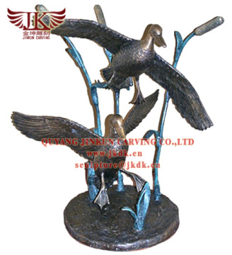 H: 210CM bird bronze sculpture garden landscape