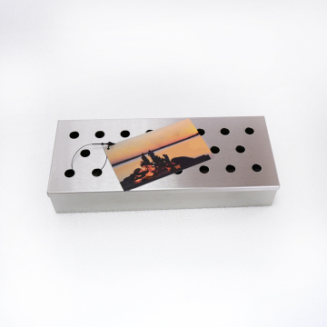 Stainless Steel BBQ Smoker Box for Charcoal BBQ
