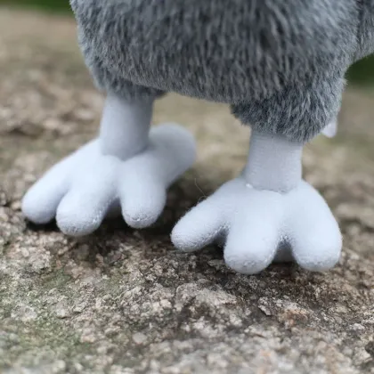 Lifelike Shoebill Plush Toys Soft Realistic Wild Animal Whale-headed Stork Plush Birds Toy