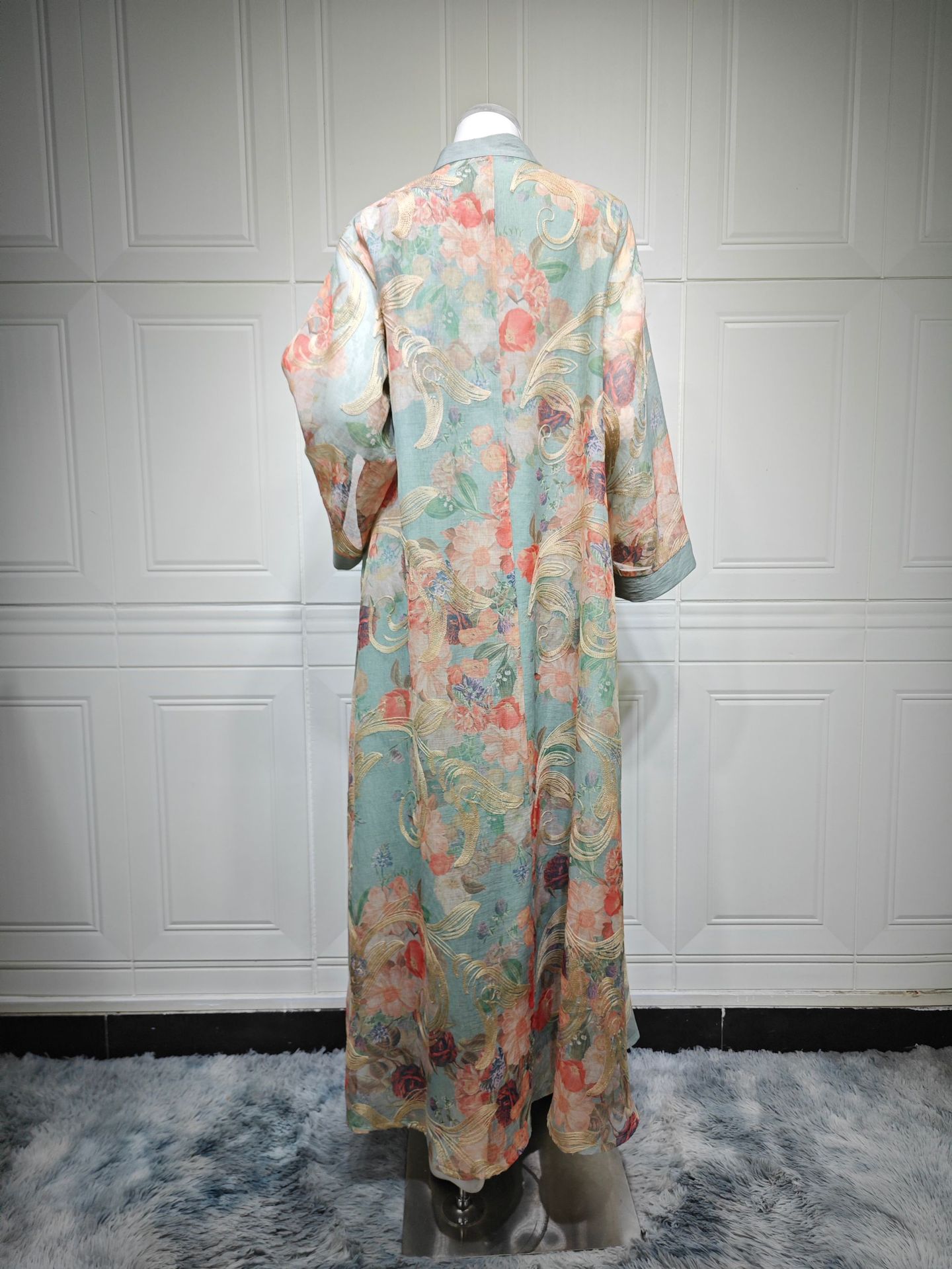 Luxury Abaya Jalabiya Dress for Muslim Women AB562 (13)