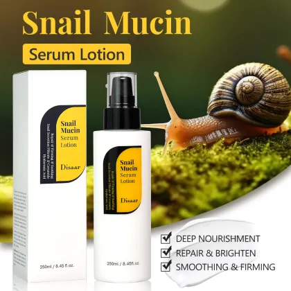 Snail Mucin Serum Face Lotion - Moisturizing Softener for Brightening Skin (For Women and Men)