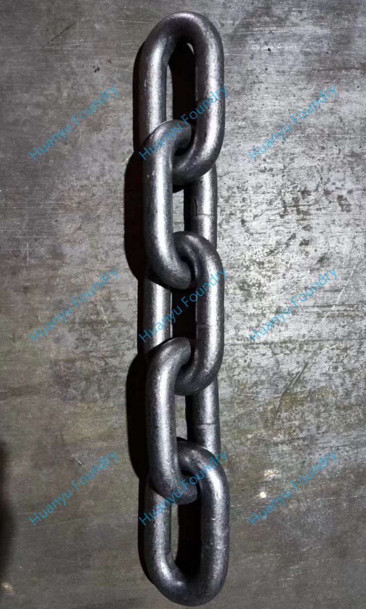 Cadeia oval de aço carbono