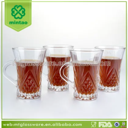high white clear glass coffee cup/glass tea cup/OEM coffee mug