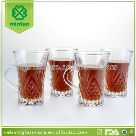 high white clear glass coffee cup/glass tea cup/OEM coffee mug