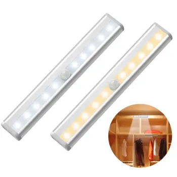 6/10 Leds Pir Led Motion Sensor Light for Cupboard, Wardrobe, Closet, Stairs, and Kitchen