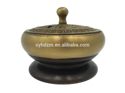 Brass incense burner indoor sandalwood mosquito coil box