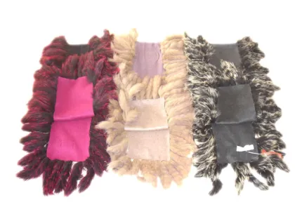 Women`s fur neck scarf