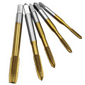 Plug Tap M3-M8 High Speed Steel Screw Tip Titanium Coated HSS Metric Straight Flute Thread Screw Tap