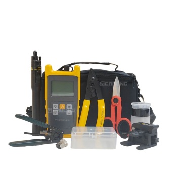 Geteknet FTTH Fiber Optic Tool Kit: Includes Power Meter, Fault Locator, and Cleaver